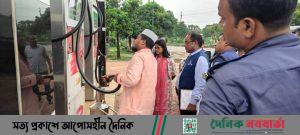 ভালুকায় পাম্পে তেল কম দেয়ায় জরিমানা