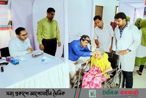 জামালপুরে আ'লীগের উদ্যোগে রোগীদের বিনামূল্যে চিকিৎসা