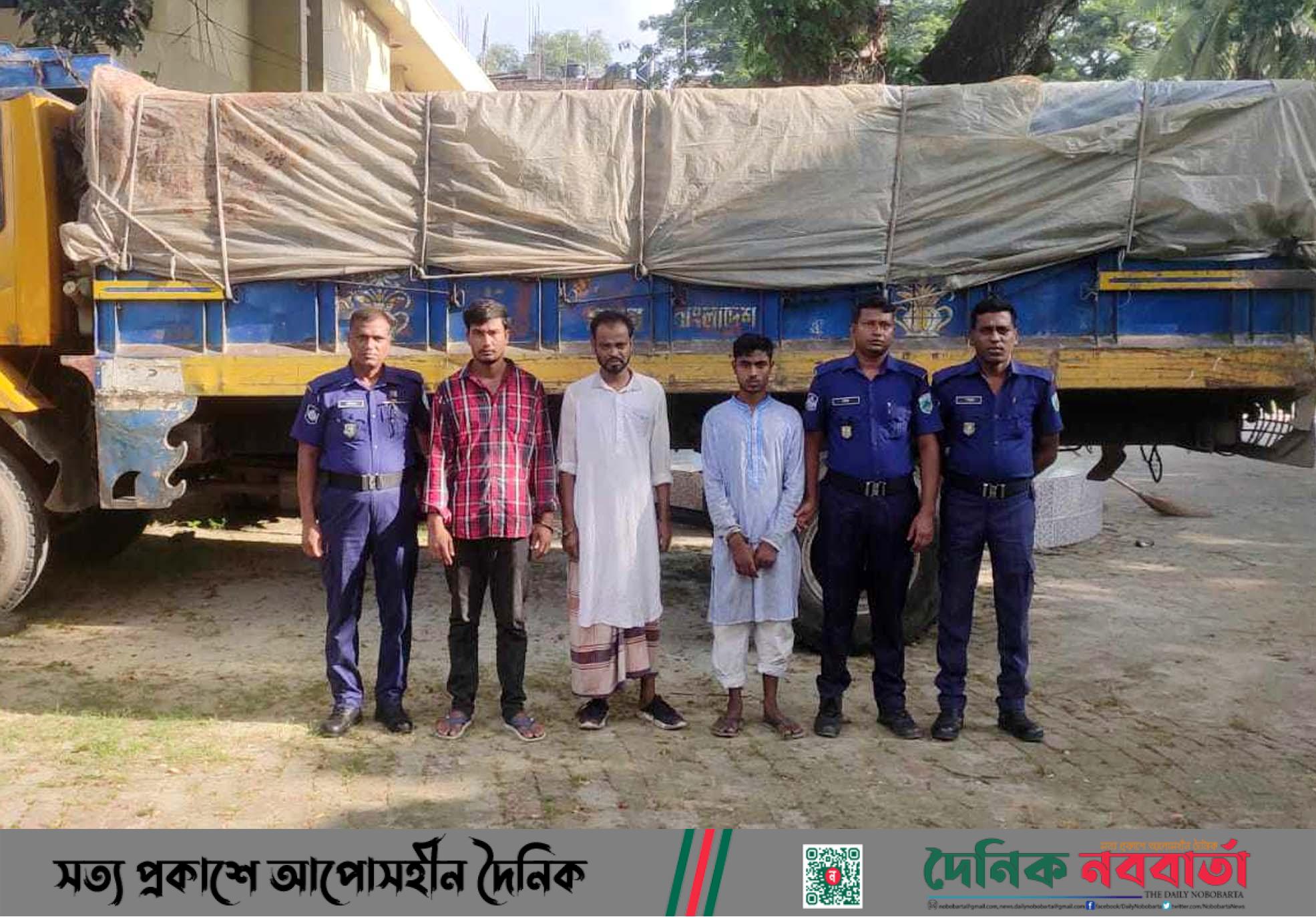 নন্দীগ্রামে চুরি হওয়া ট্রাক ঢাকায় উদ্ধার, আটক ৩