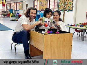বীরকে নিয়ে একসঙ্গে স্কুলে শাকিব-বুবলী