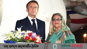 প্রধানমন্ত্রী শেখ হাসিনা এবং ফ্রান্সের প্রেসিডেন্ট ইমানুয়েল মাখোঁ