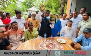 শ্রীনগরে গোলাম সারোয়ার কবীরের গণসংযোগ