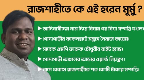 এক দশকে কোটিপতি ভূমিখেকো কৃষকলীগ নেতা হরেন মূর্মু!